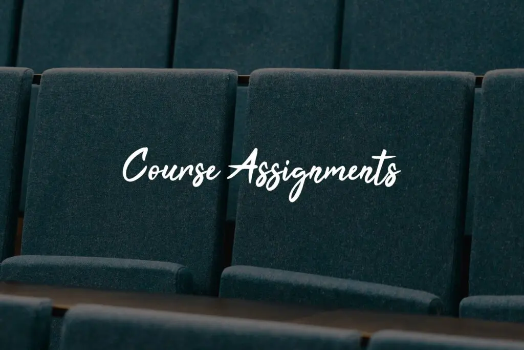 Course Assignments" text on empty seats.