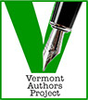 Vermont Authors Project logo with pen nib.