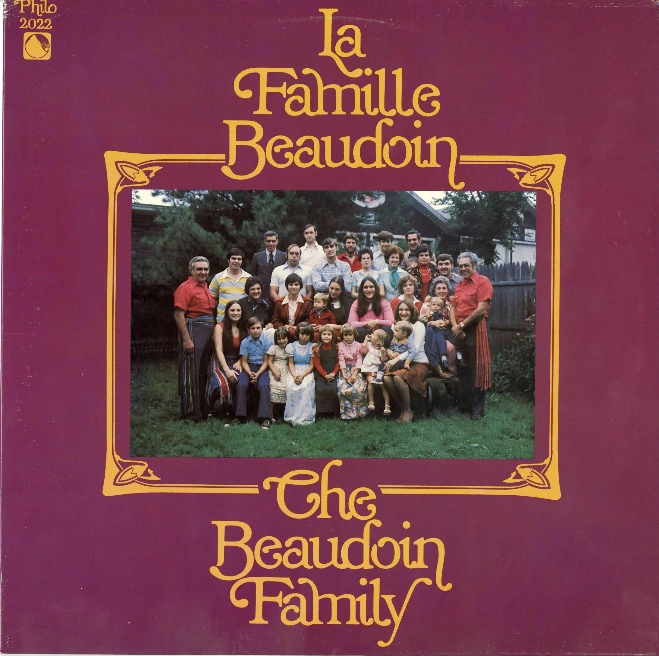 Group photo of the Beaudoin family album.