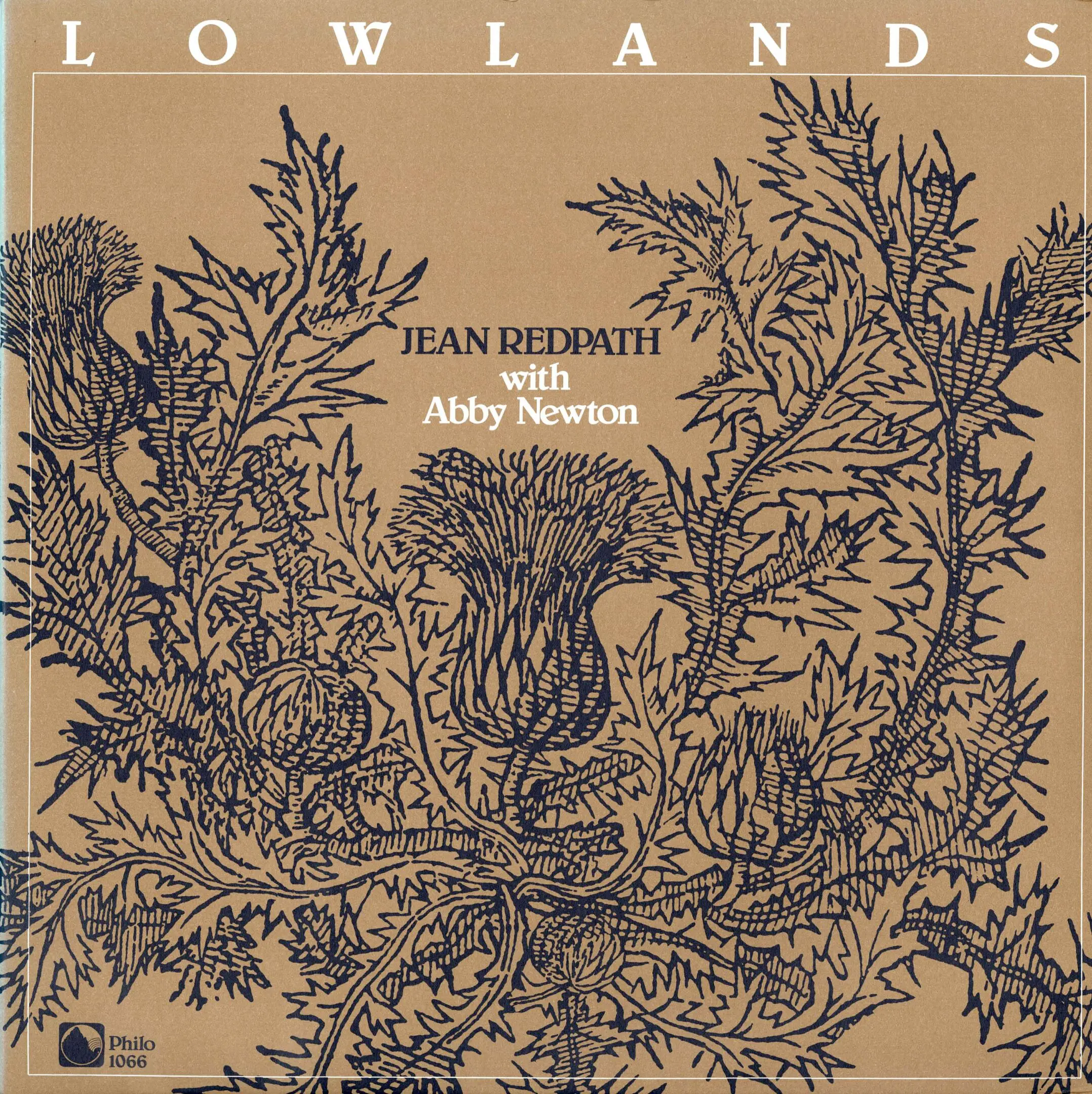Brown cover with intricate thistle illustration.