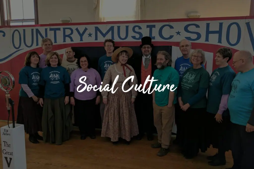 Group photo at country music show.