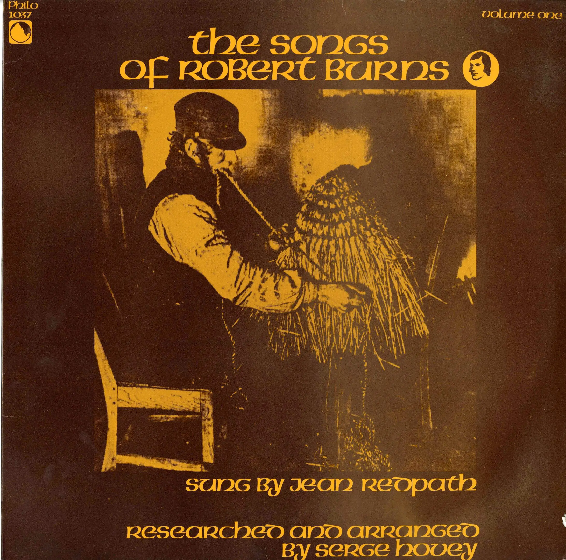 Album cover featuring a bagpiper illustration.