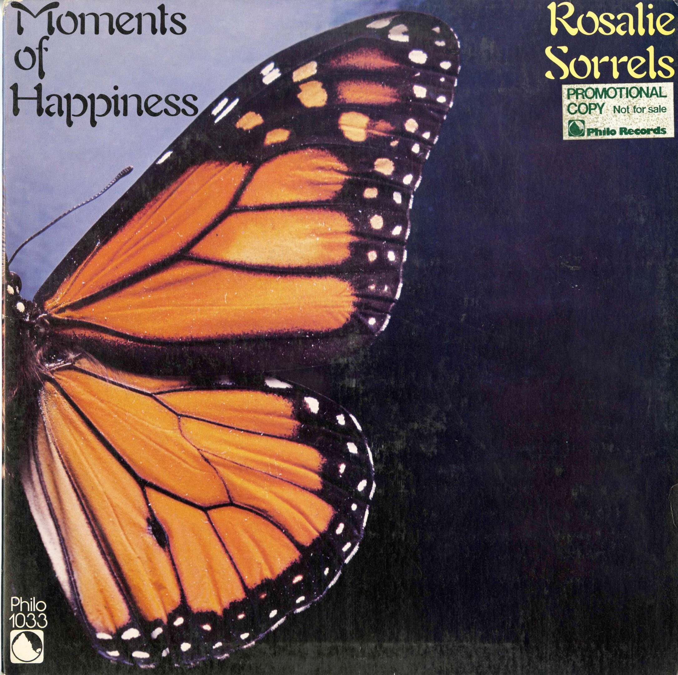 Butterfly on "Moments of Happiness" album cover.