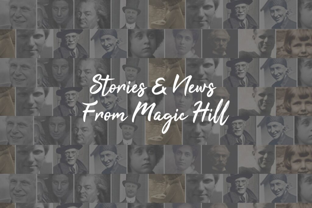 Collage background with "Stories & News" text.