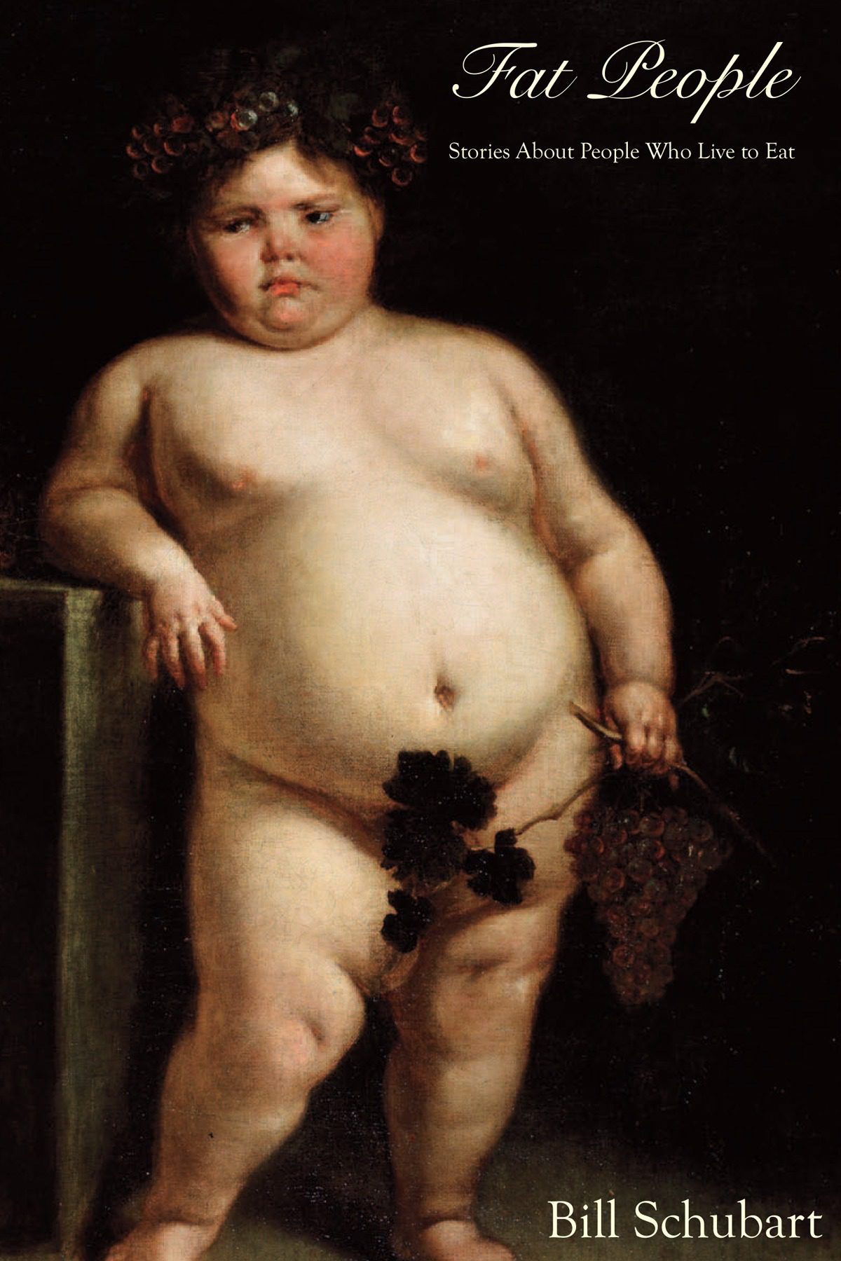 Child holding grapes, book cover image.