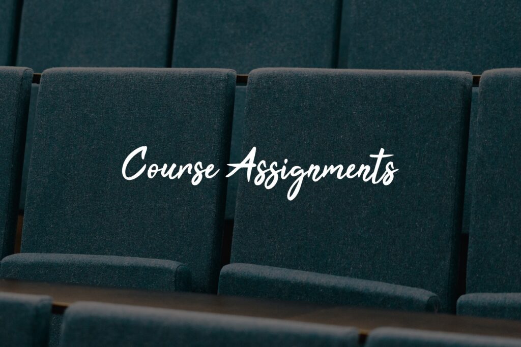 Course Assignments" text on empty seats.