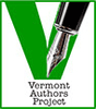 Vermont Authors Project logo with pen nib.