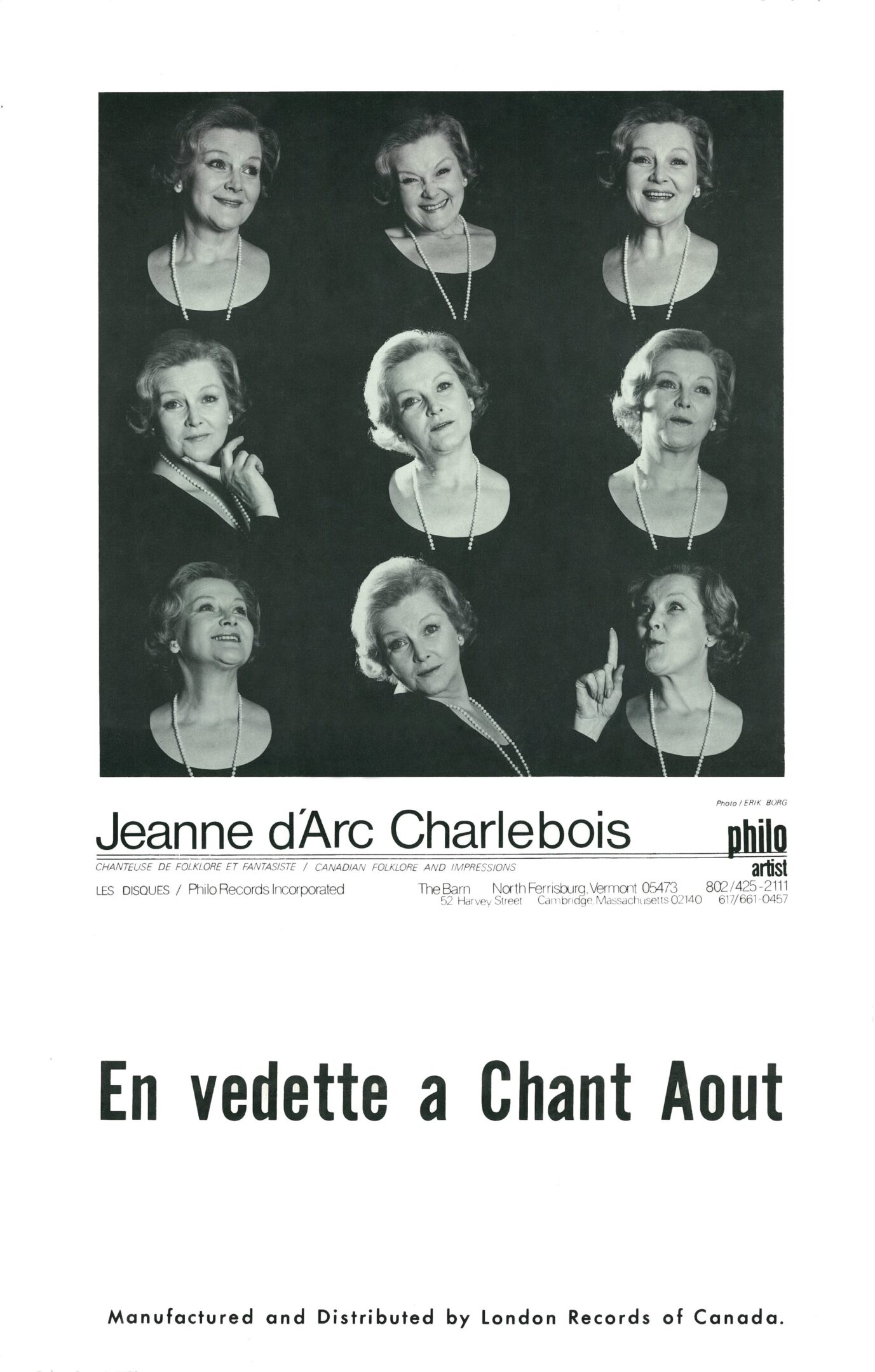 Collage of a woman's expressive portraits.