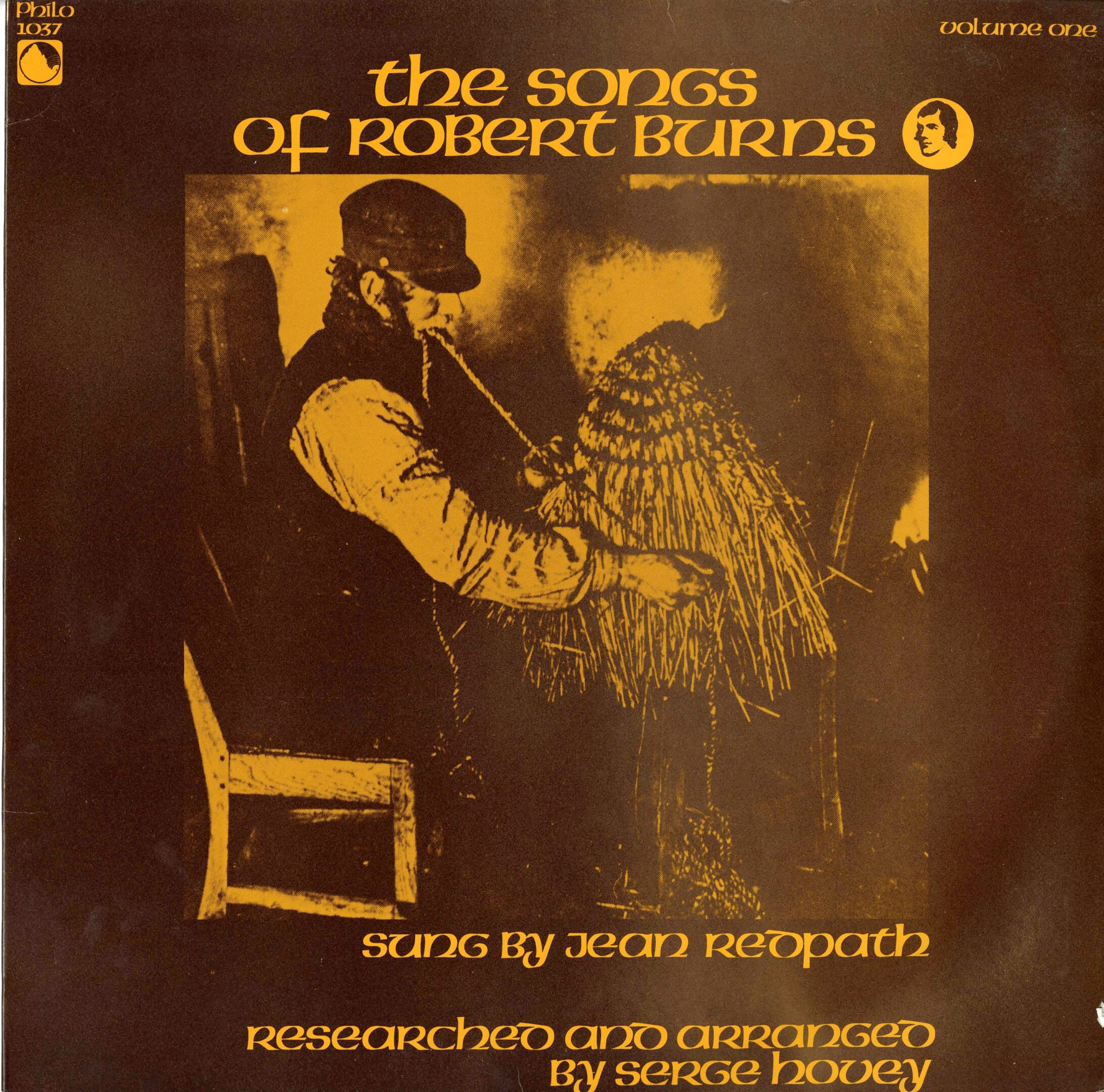 Album cover featuring a bagpiper illustration.